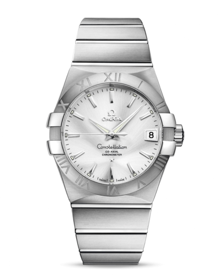 全新未使用 Omega/欧米茄 欧米茄星座男士腕表38mm/银盘/条刻