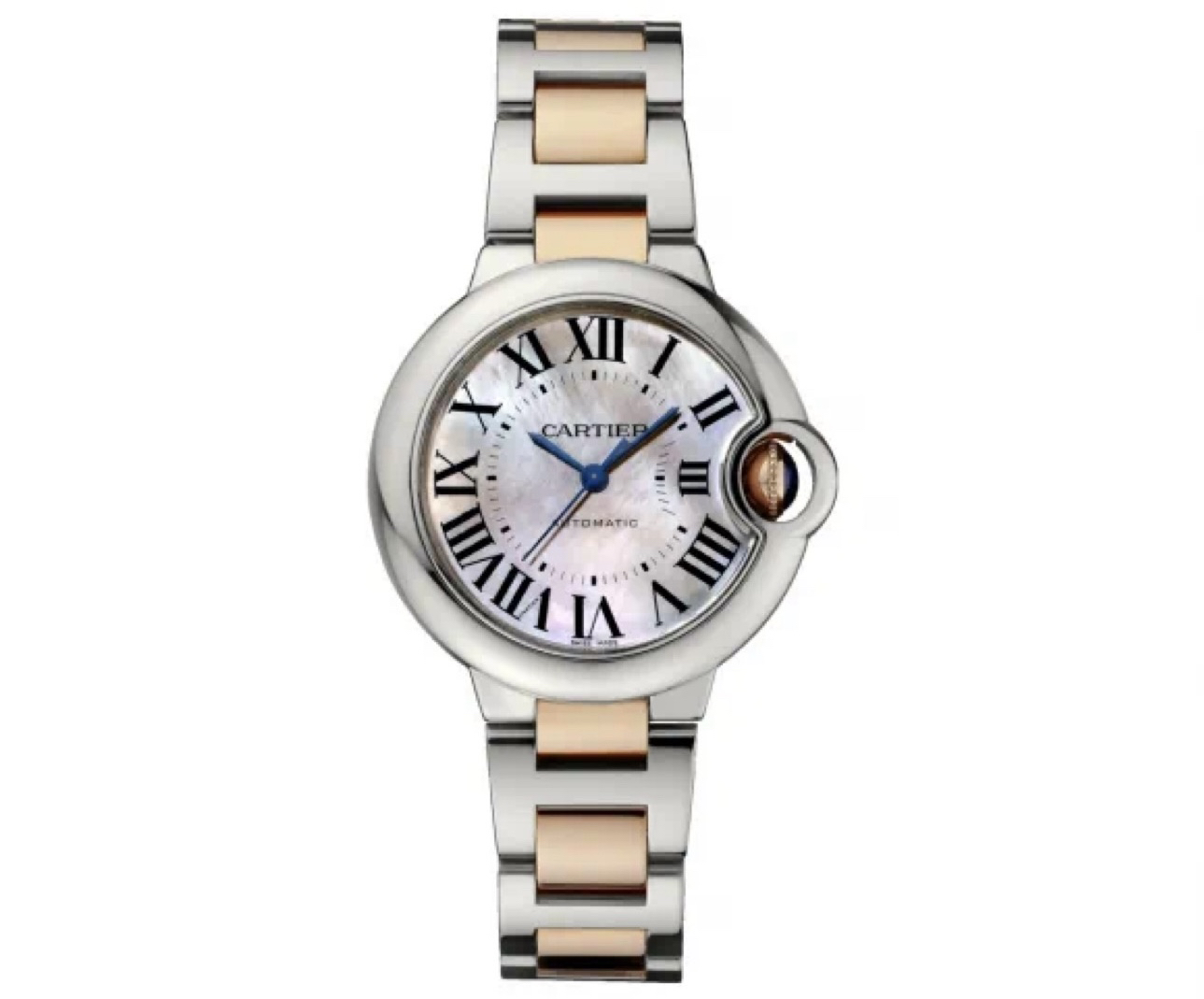 99新 Cartier/卡地亚 蓝气球系列/自动机械/女表/33mm/玫瑰金