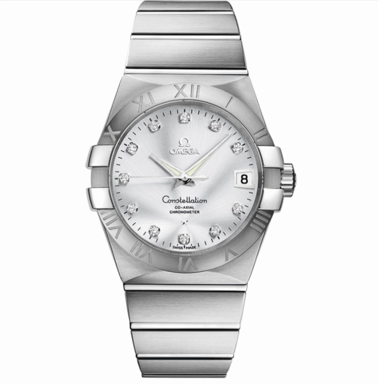 未使用 Omega/欧米茄 星座系列/男表/机械/38mm/全钢钻刻