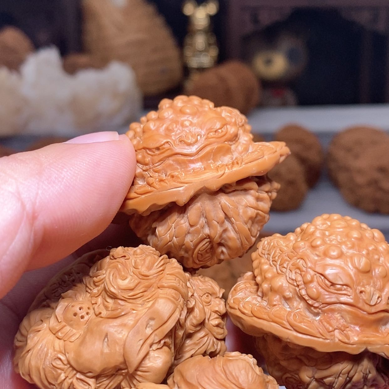【闪购商品】狮子头核雕聆****静
