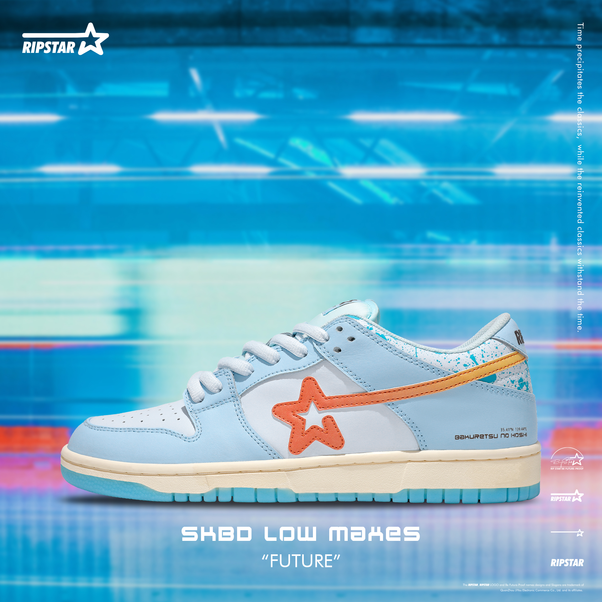 RIPSTAR【未来】 SKBD Low秋季复古百搭国潮低帮板鞋男女同款运动鞋