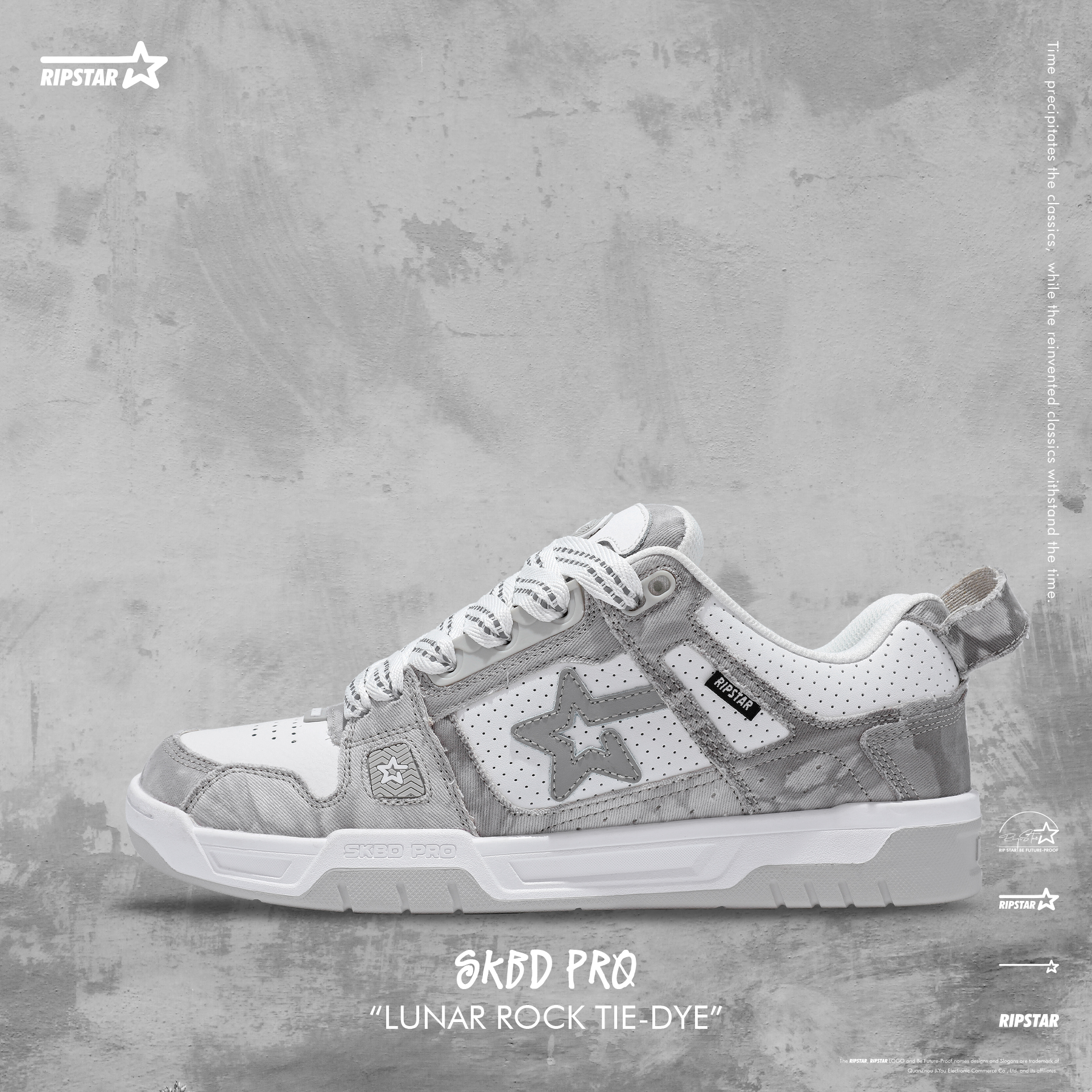 RIPSTAR SKBD Pro Lunar Rock月石扎染配色复古低帮运动潮流板鞋