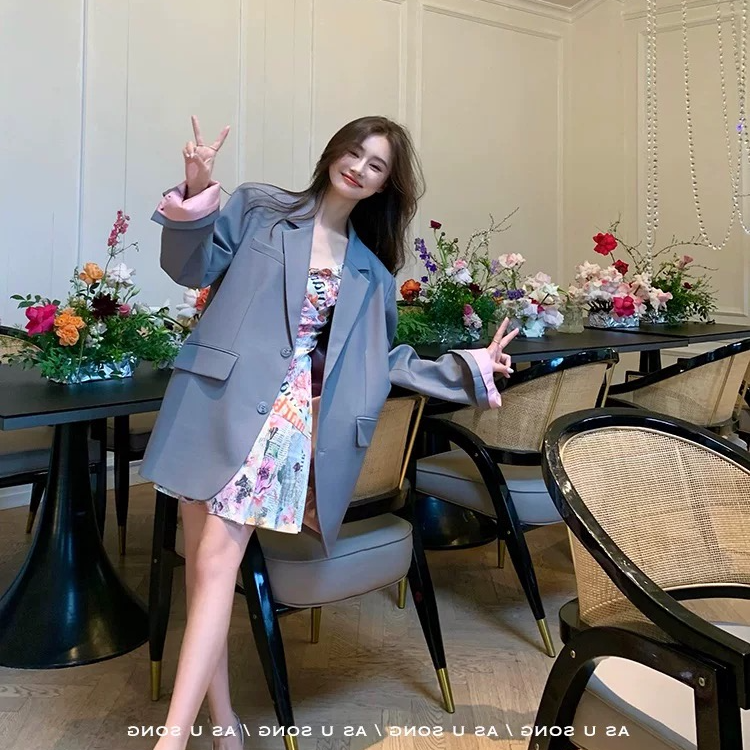 秋冬西装外套女宽松显瘦气质韩版西服每日上新款100