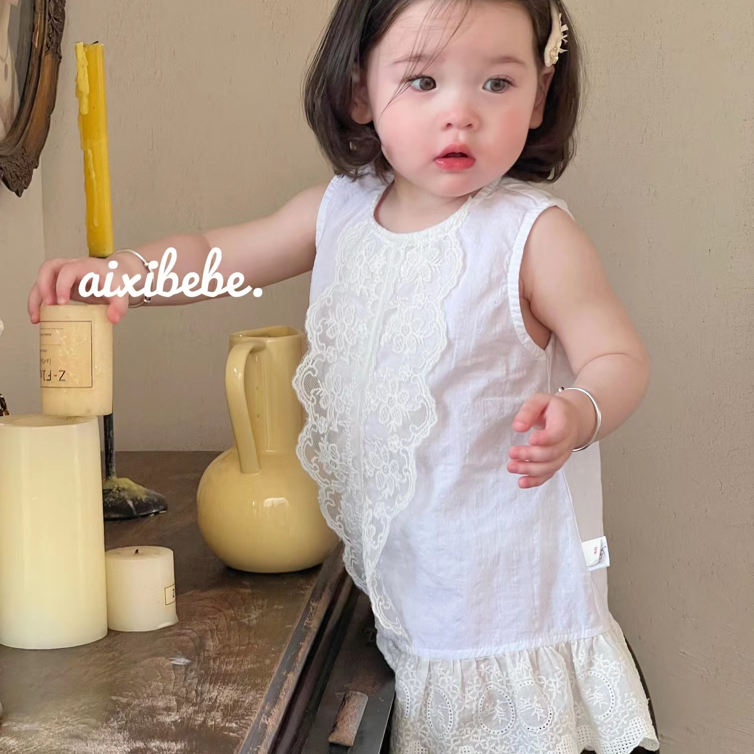 爱喜.丸纸.右子童装韩版婴童套装2025秋连体衣包屁衣儿童