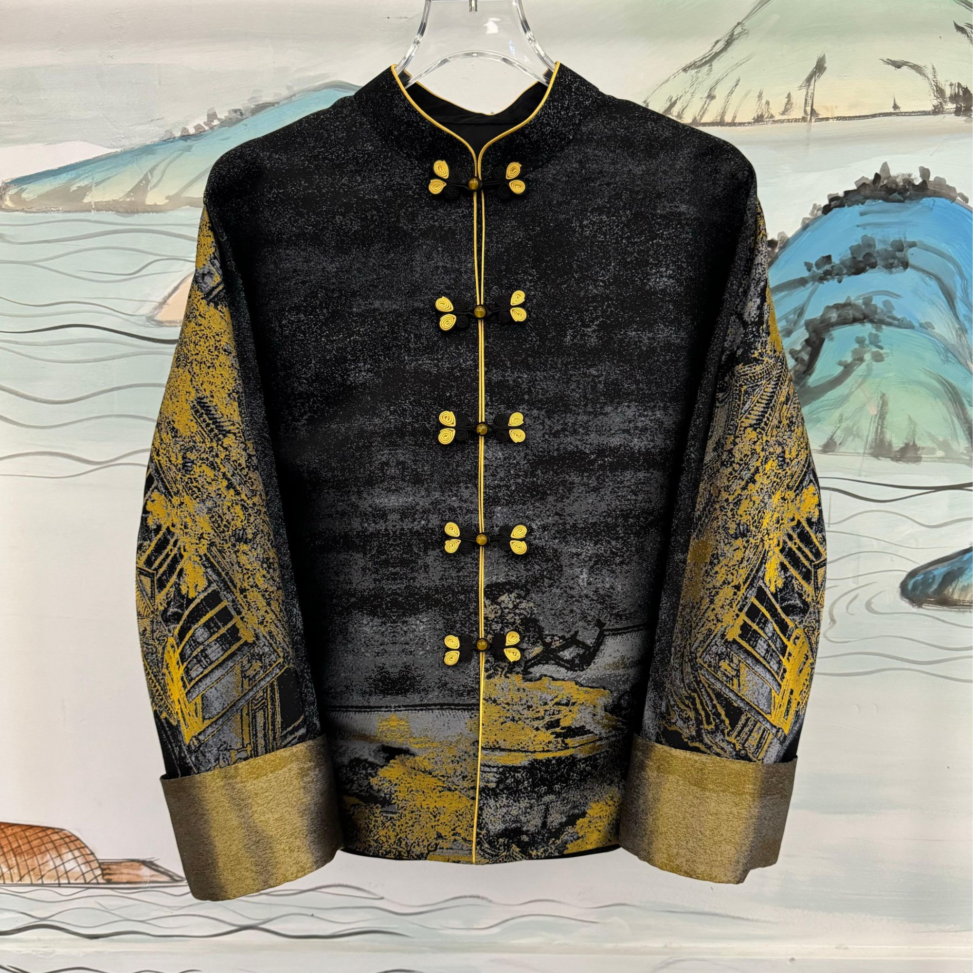 【镇店之宝】宋锦汉宫秋月满分桑蚕丝宋锦外套