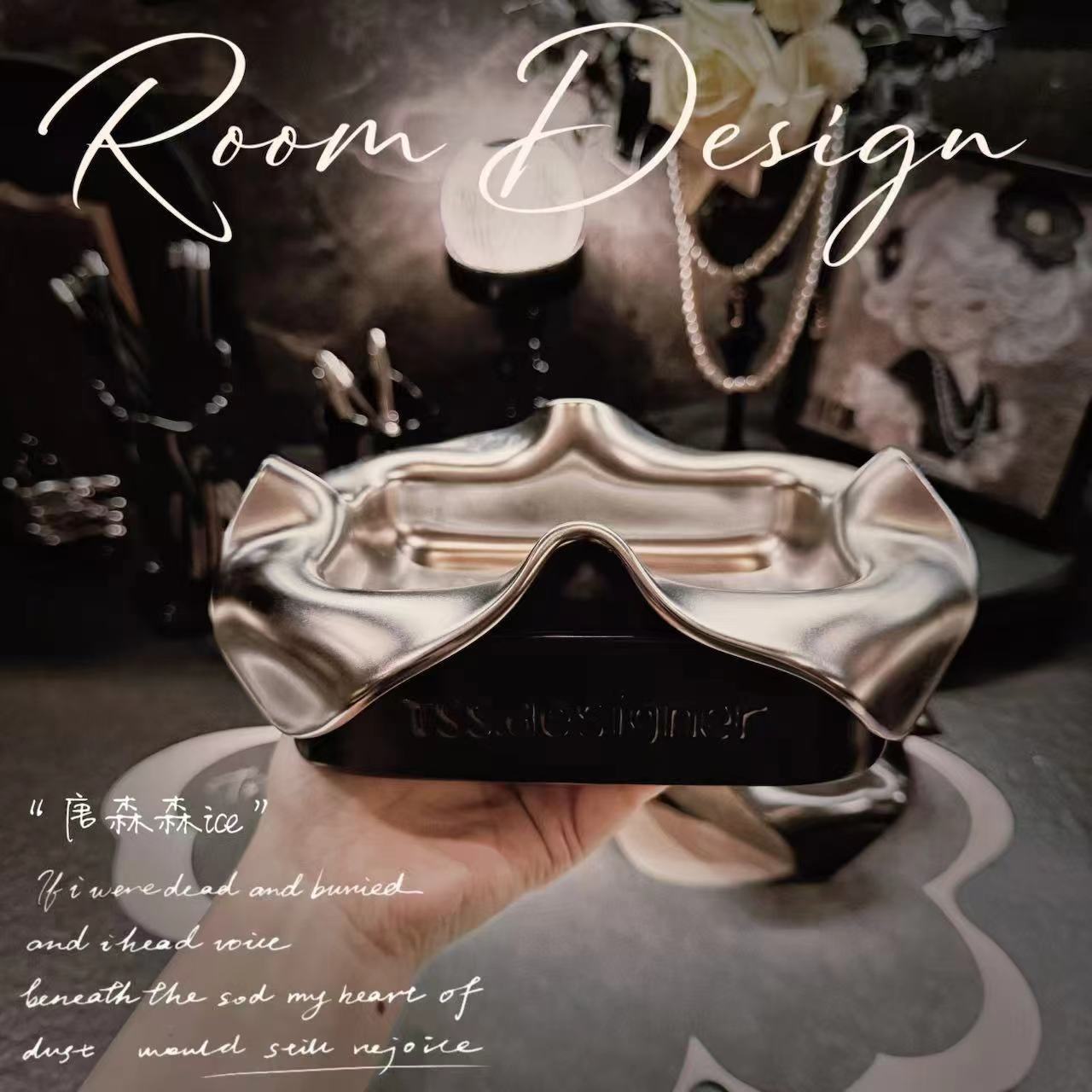 【唐森森设计】肥皂碟沥水陶瓷家用卫生间洗漱台台面肥皂盒摆件