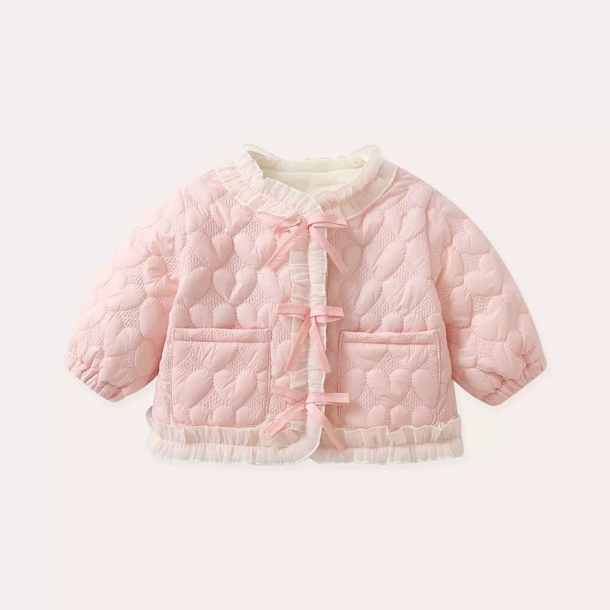 巴拉甄选女童棉服外套2023秋冬洋气时髦儿童加绒夹棉保暖上衣宝宝