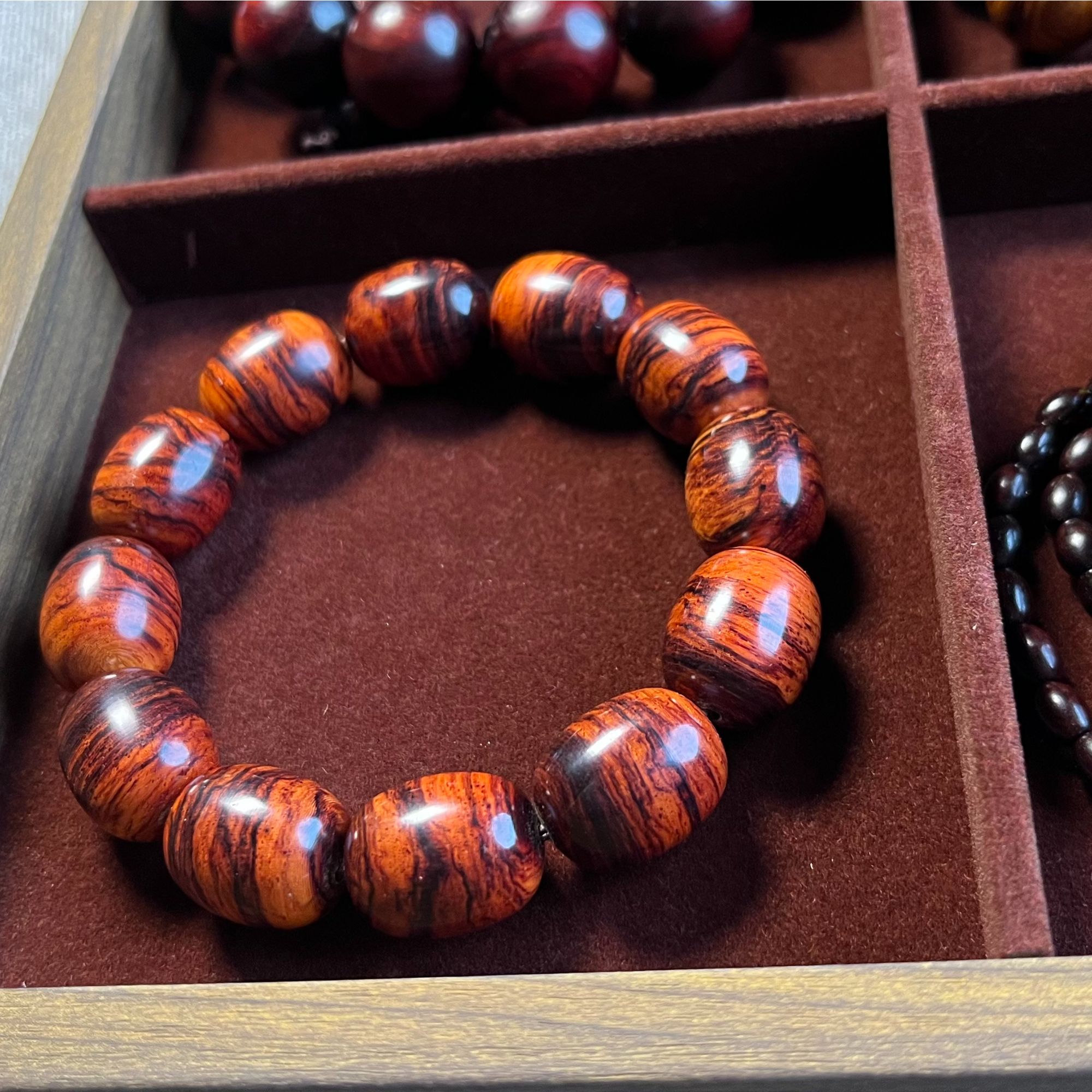 老挝黄花梨枣珠2.0*1.5