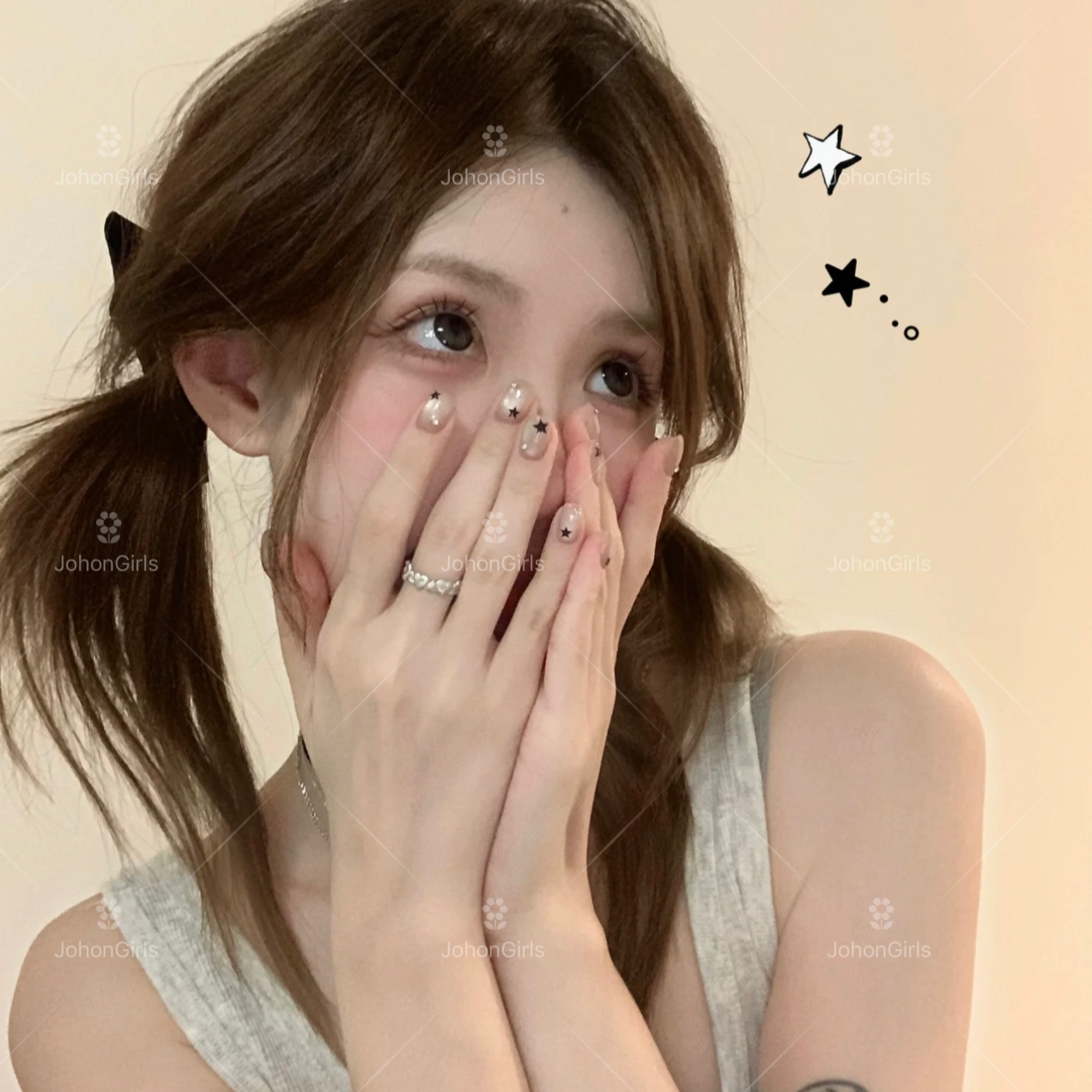 JohonGirls'/琴岛小嫚【 星岛烟花 】夏日玻璃珠甜酷风手工穿戴甲片