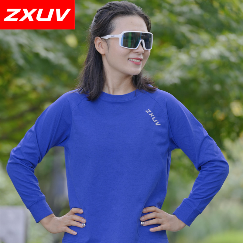 ZXUV0101男款女款跑步圆领户外城市运动吸湿速干抗菌长袖T恤