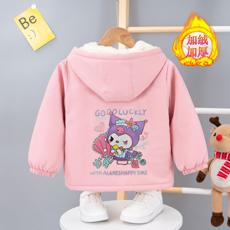 2024新款普通外套保暖童装秋冬宝宝女童外套休闲儿童女中大童上衣