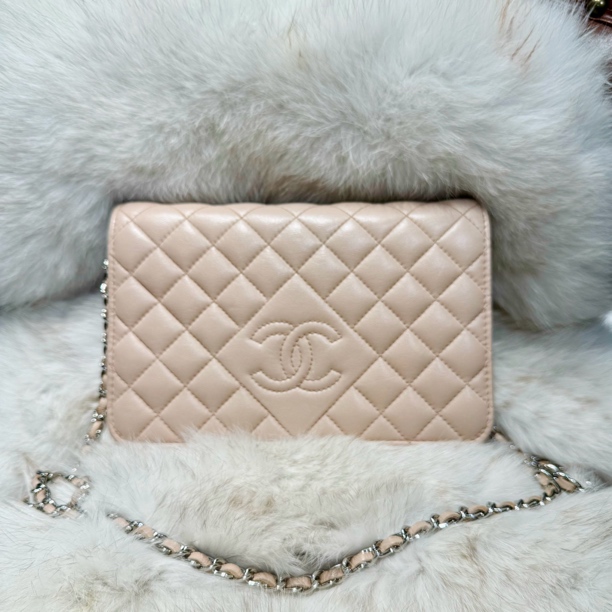 95新 Chanel/香奈儿 全原 裸粉色WOC