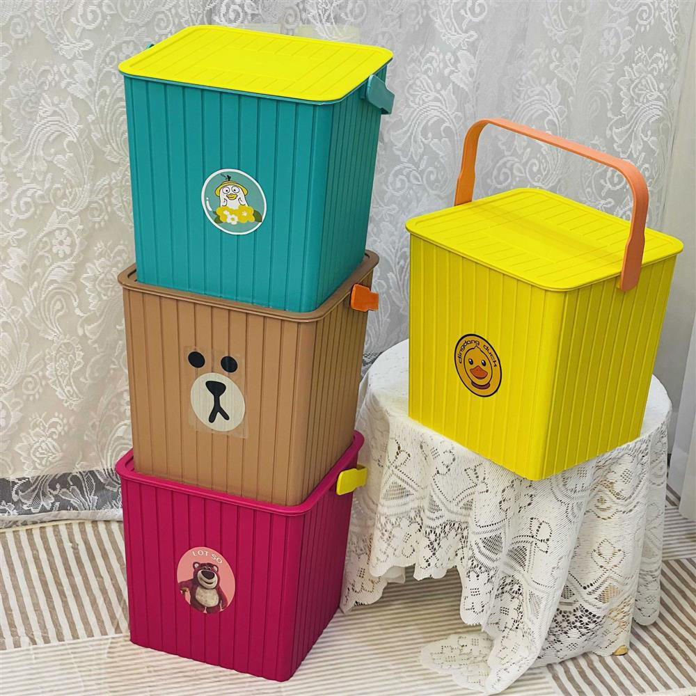 方形加厚带盖收纳桶可坐钓鱼桶多用桶凳手提桶家用可坐收纳凳null