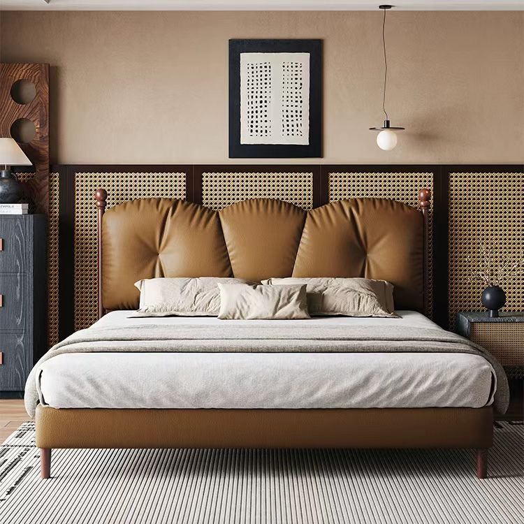 中古风1.5米储物1.8米意式极简轻奢现代主卧双人床