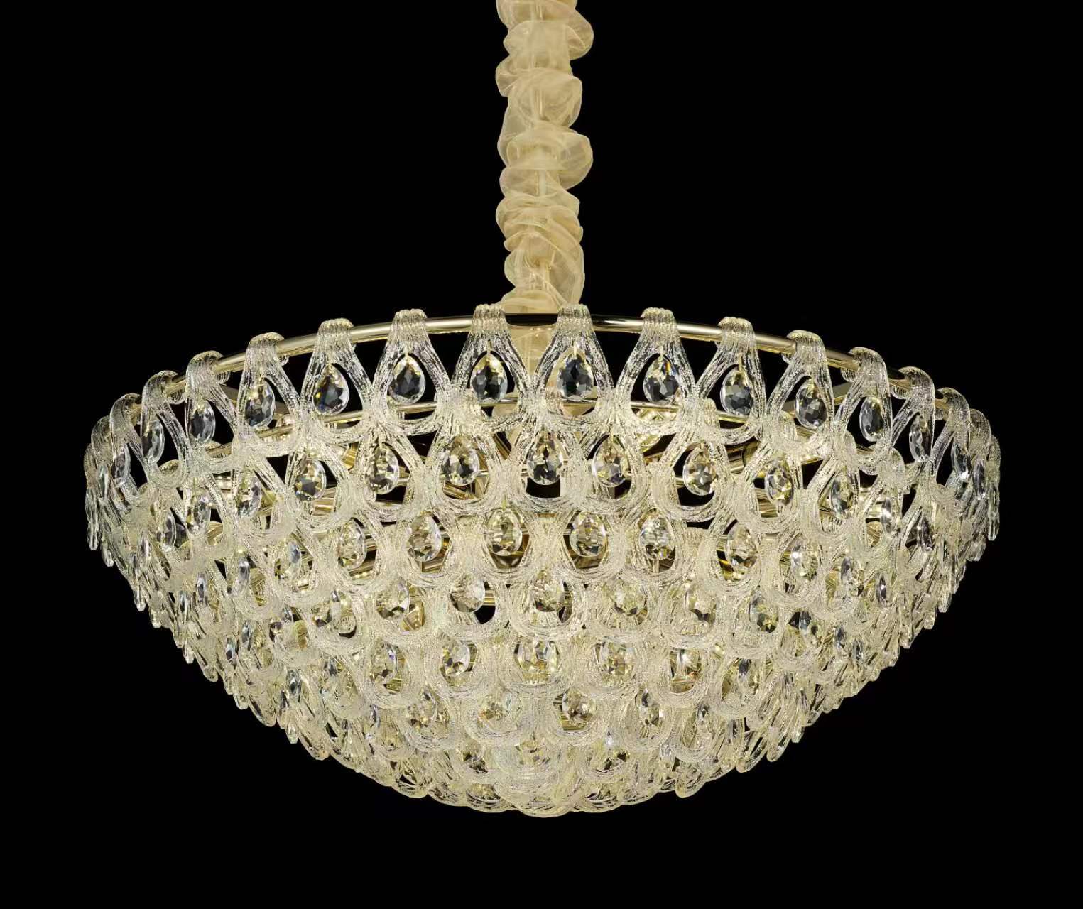 （聚美时尚）光辉灼灼 复古轻奢法式客厅餐厅婚庆家用创意欧式吊灯