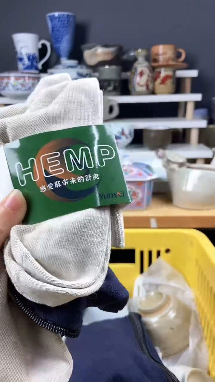 【闪购商品】瓷片5双汉麻袜子  感谢支持