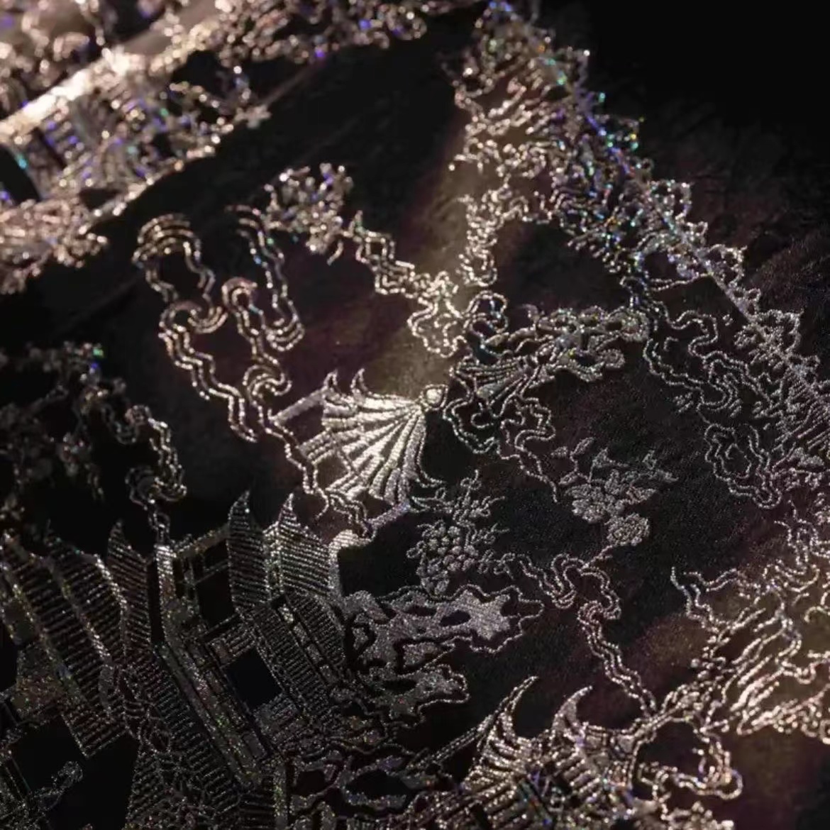 【仙镜】马面裙汉服中国风重工日常长款民族风汉元素织炫彩银螺钿