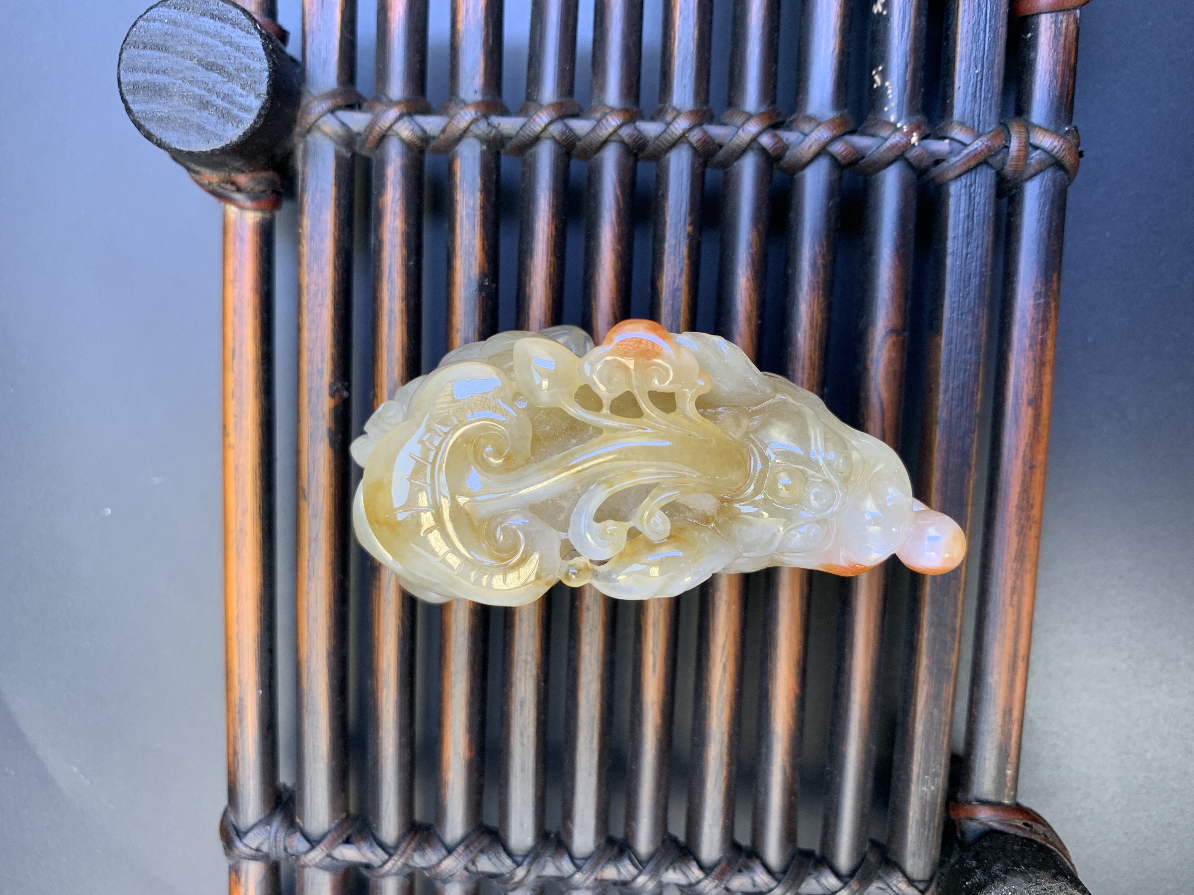 鸿运当头特色貔貅大马坎孤品翡翠精雕巧雕仿古