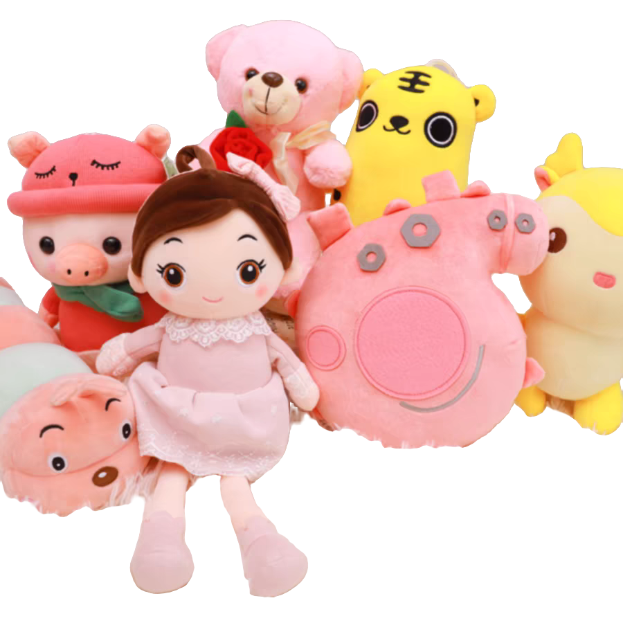 抓娃娃红色毛绒公仔毛绒玩具布娃娃小玩偶公仔精品娃娃婚庆