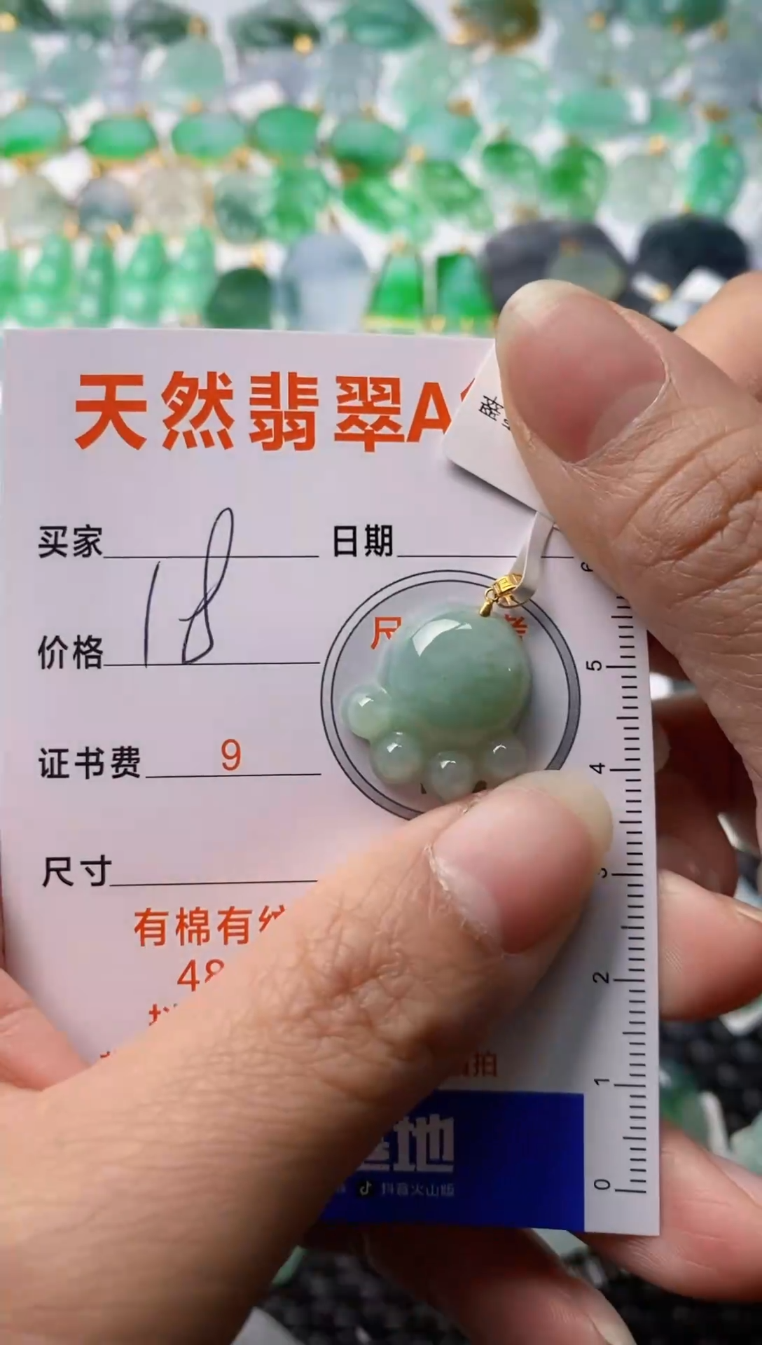 【闪购商品】翡翠颈饰18K金镶嵌1