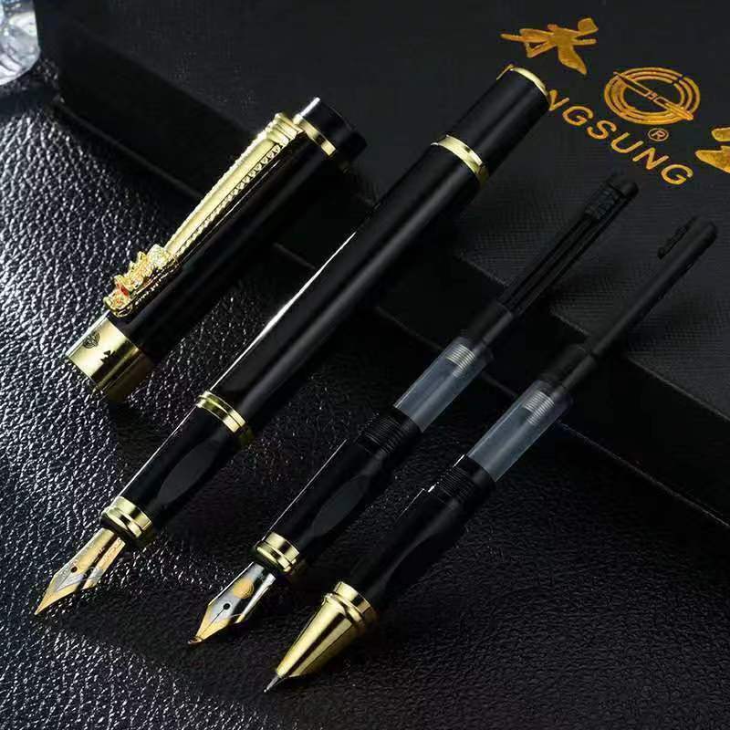练字商务礼品永生美工钢笔龙头三件套礼盒装钢笔学生成人签字笔
