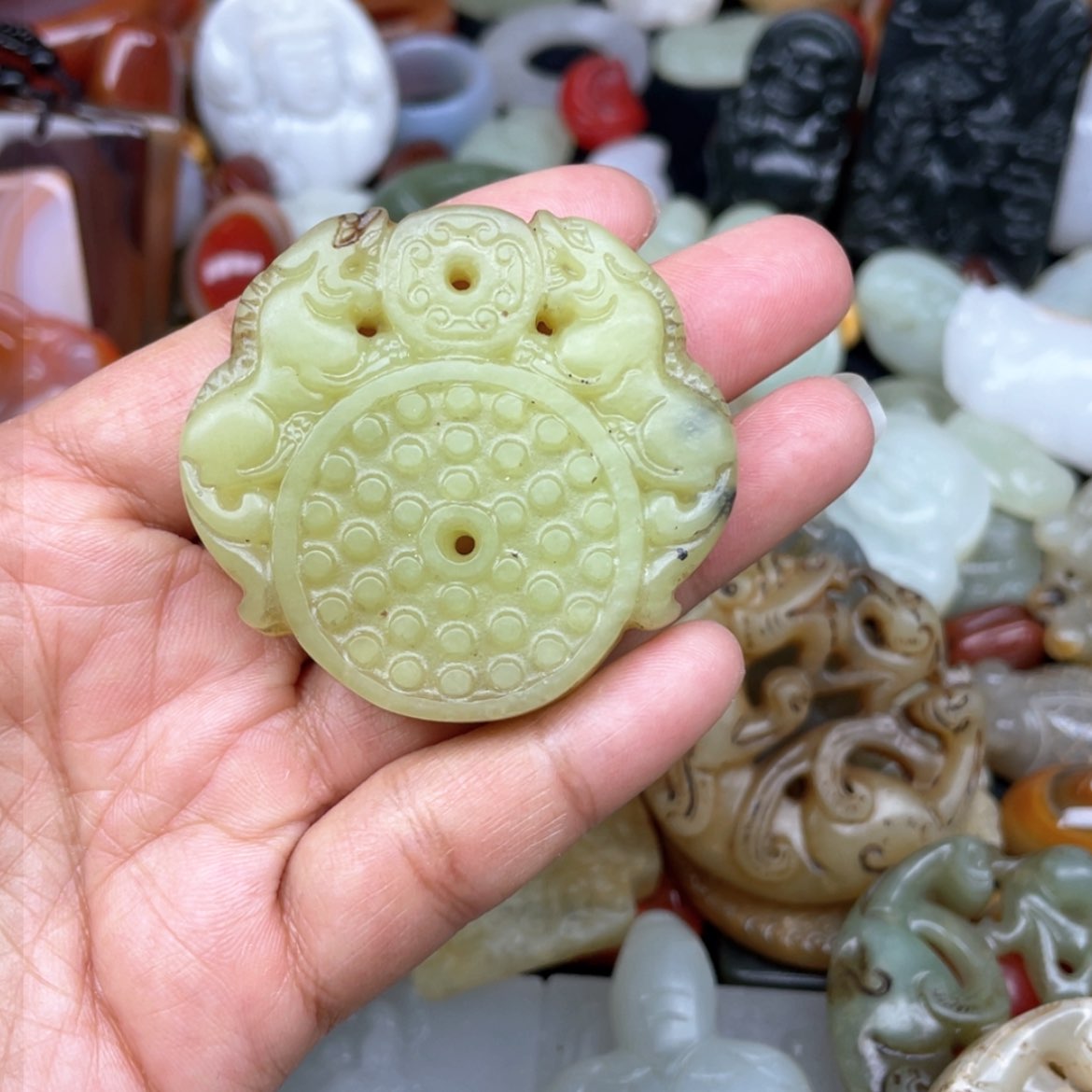 【闪购商品】岫岩老玉（透闪石质玉）颈饰未镶嵌59