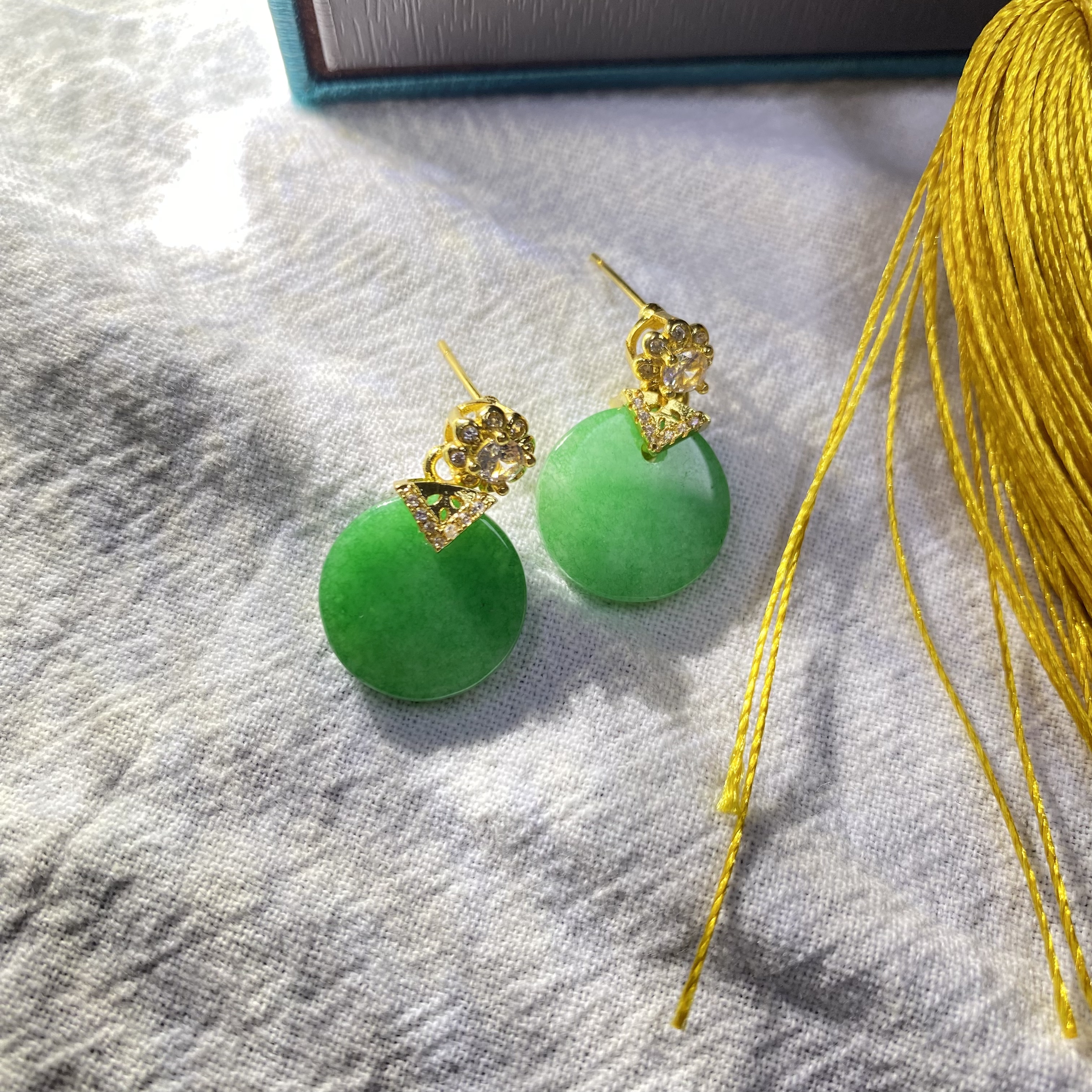 【美佳甄选】绿野仙踪绿色耳饰LJB 6764