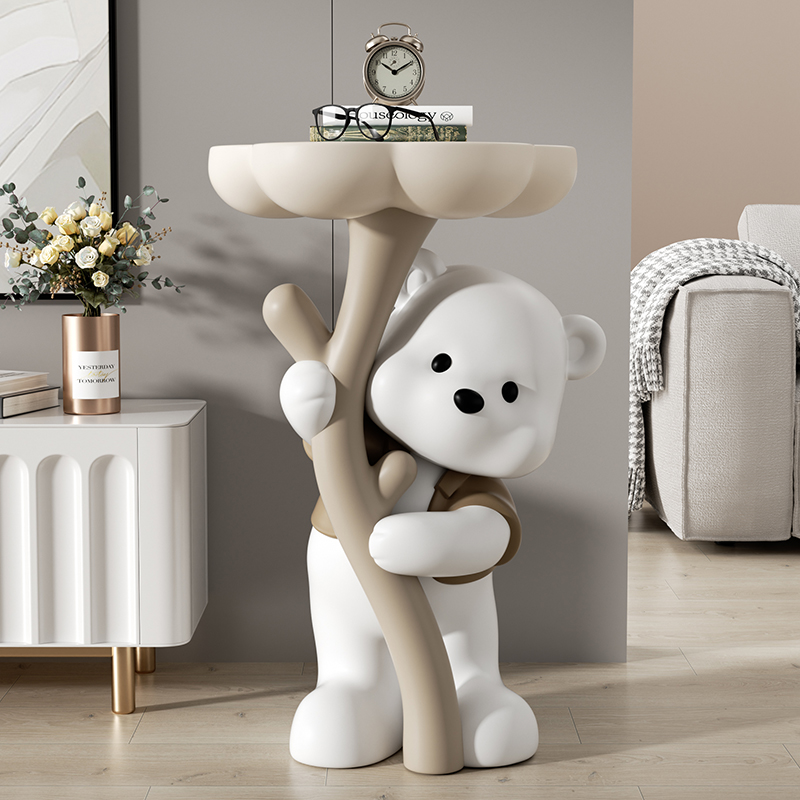 MSKA捧花熊客厅落地摆件乔迁新居生日礼物装饰品沙发旁床头柜茶几