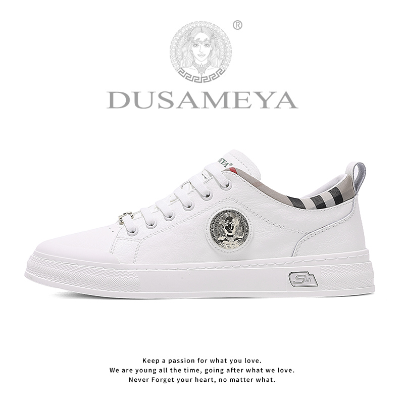 [新人专属]DUSAMEYA/杜莎米娅新款轻奢休闲百搭低帮时尚潮流板鞋
