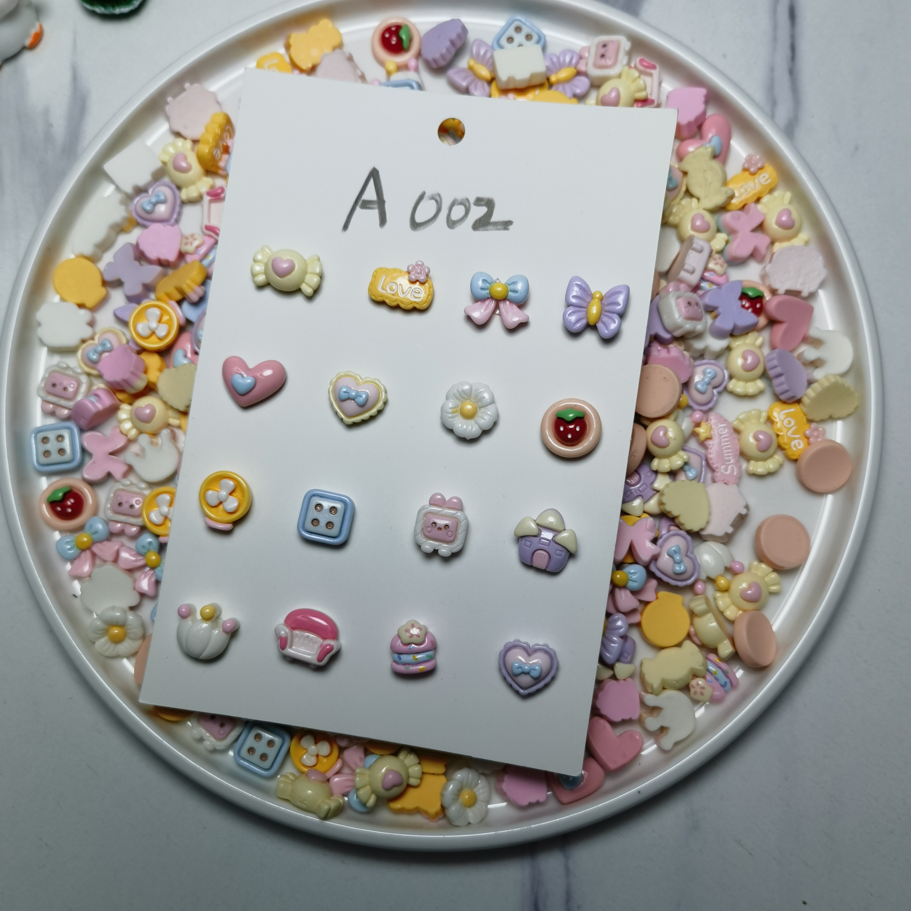 马卡龙可爱迷你树脂DIY饰品配件手工奶油胶手机壳发夹饰品小配件