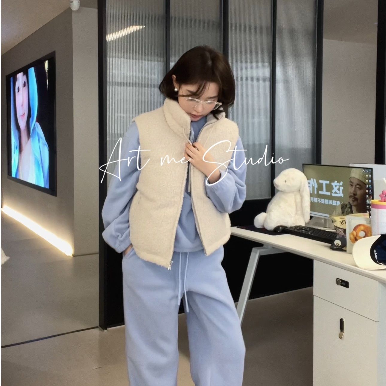 ART ME 瓜瓜呀【小火炉两色棉服马甲】时尚休闲百搭韩版韩版w965x2