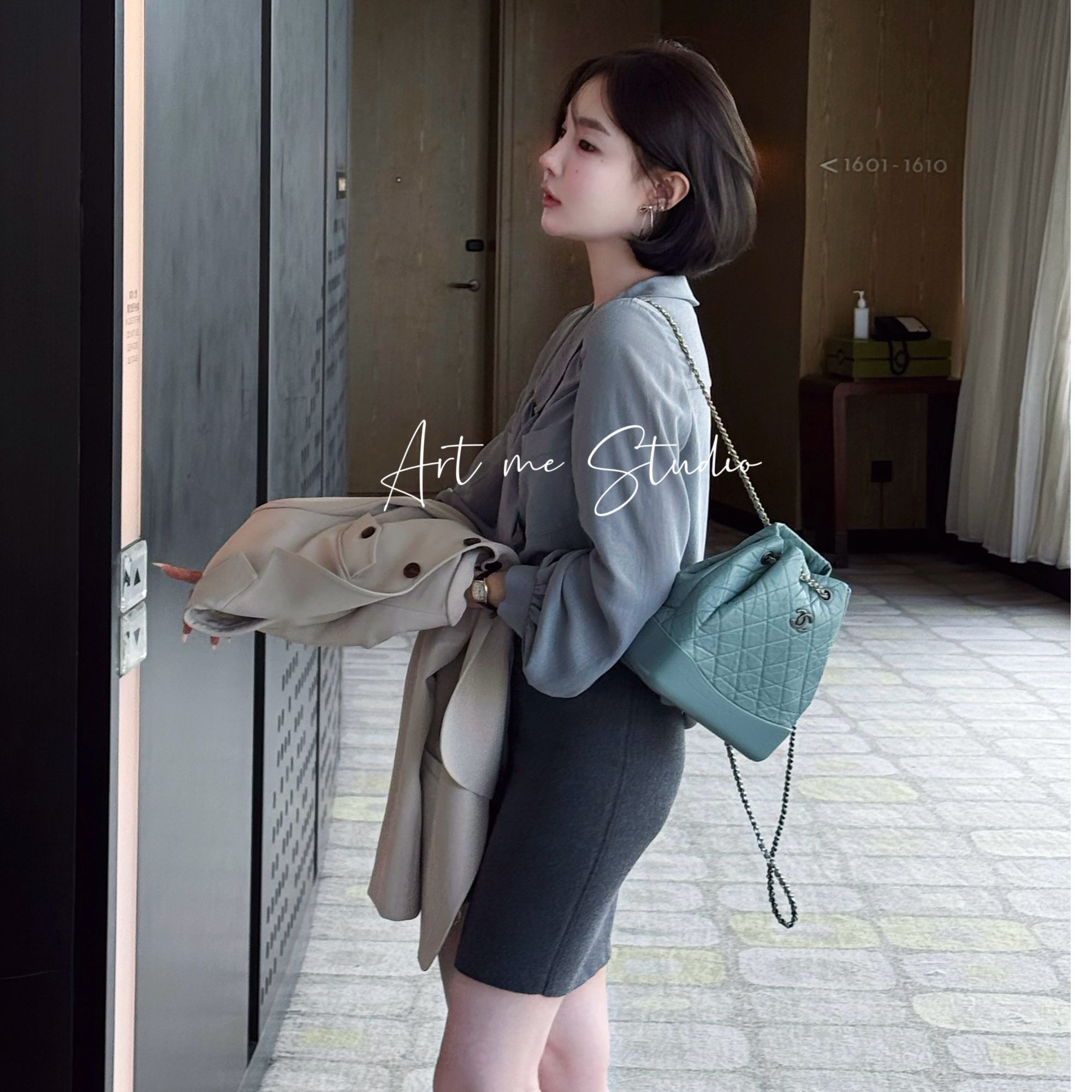 Artme瓜瓜呀【榛果两色包臀半裙】w24075