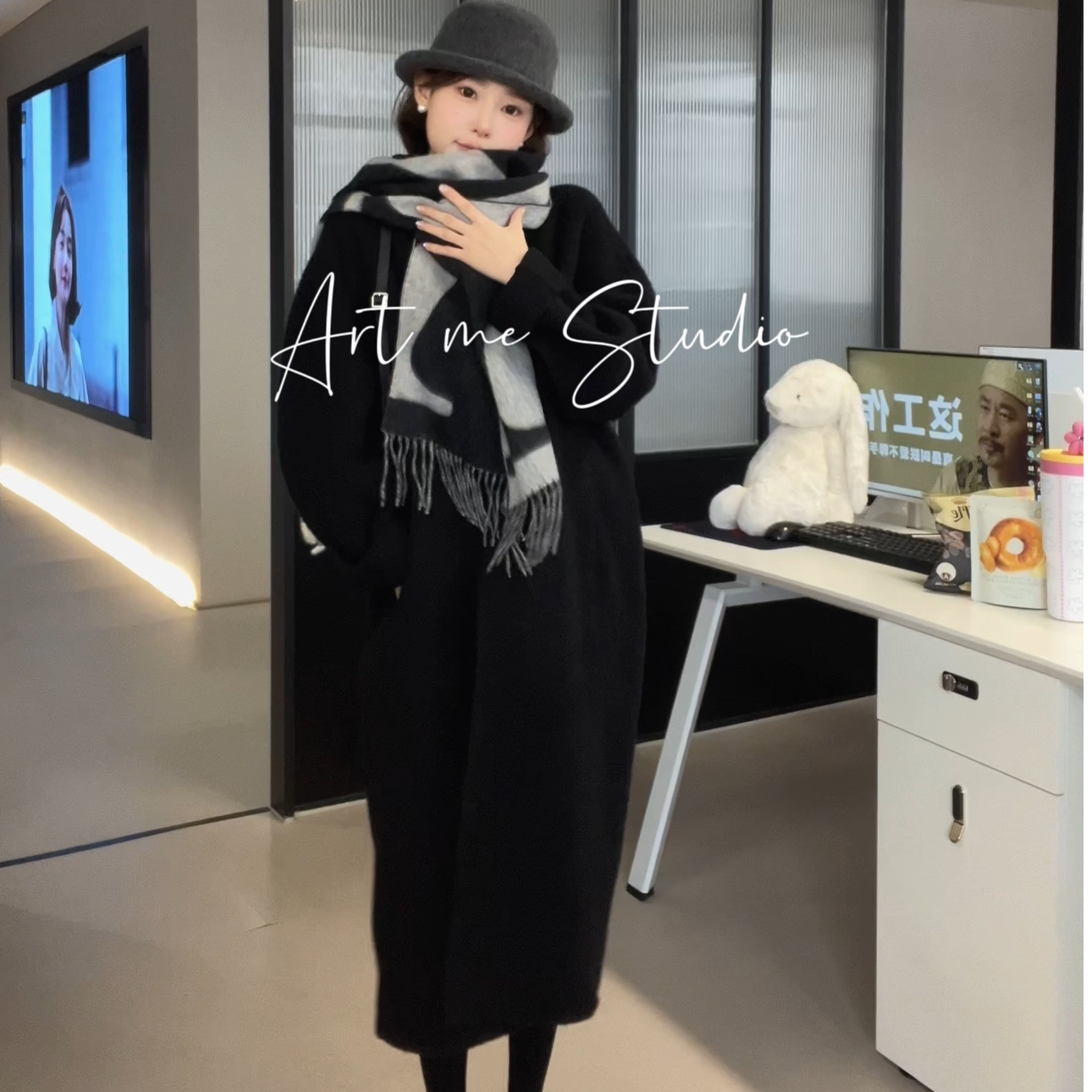 【苏苏专属】Artme瓜瓜呀【苏力高奢琎口两色西服绵羊毛大衣】w24176