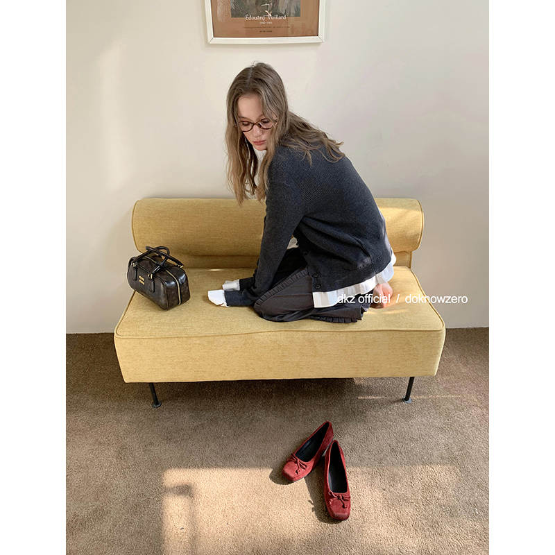 DKZ 层次感满满假两件针织开衫