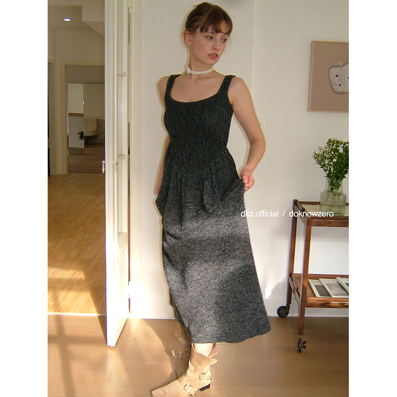 DKZ针织背心连衣裙