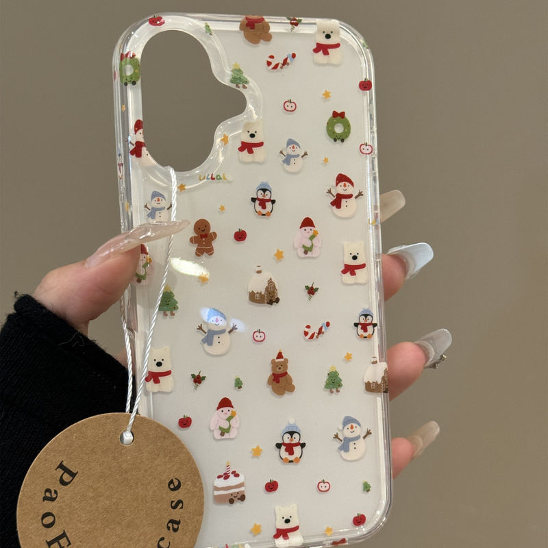 卡通橙发女孩奈良美智西高地适用ihone16promax苹果15手机壳14新