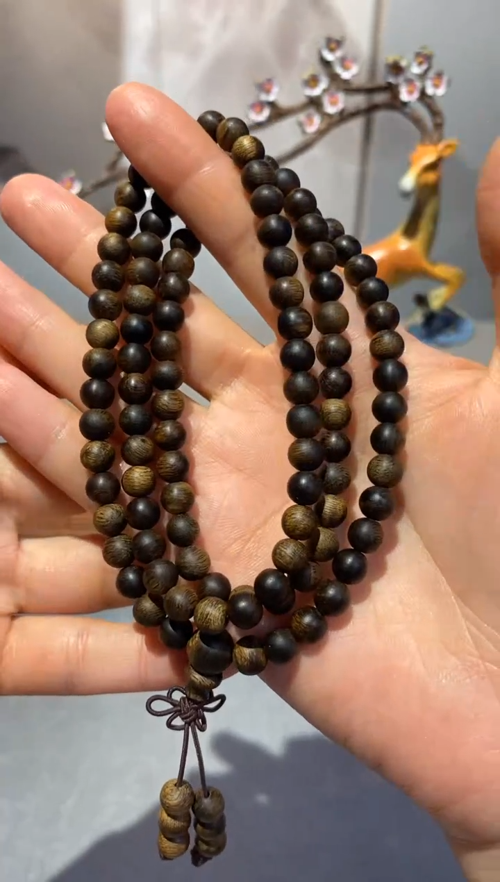 【闪购商品】沉香手串白棋沉水多圈Q06200166