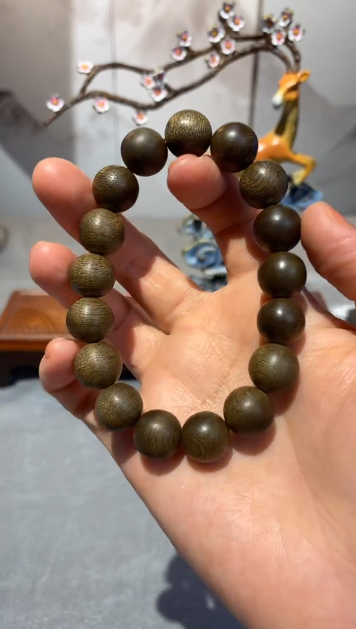 【闪购商品】沉香手串绿棋单圈B122518