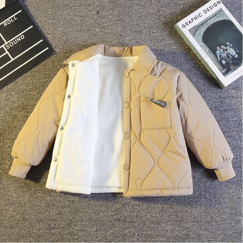 冬季儿童棉衣夹棉加绒新款男童内胆校服神器女童棉服洋气冬季外套