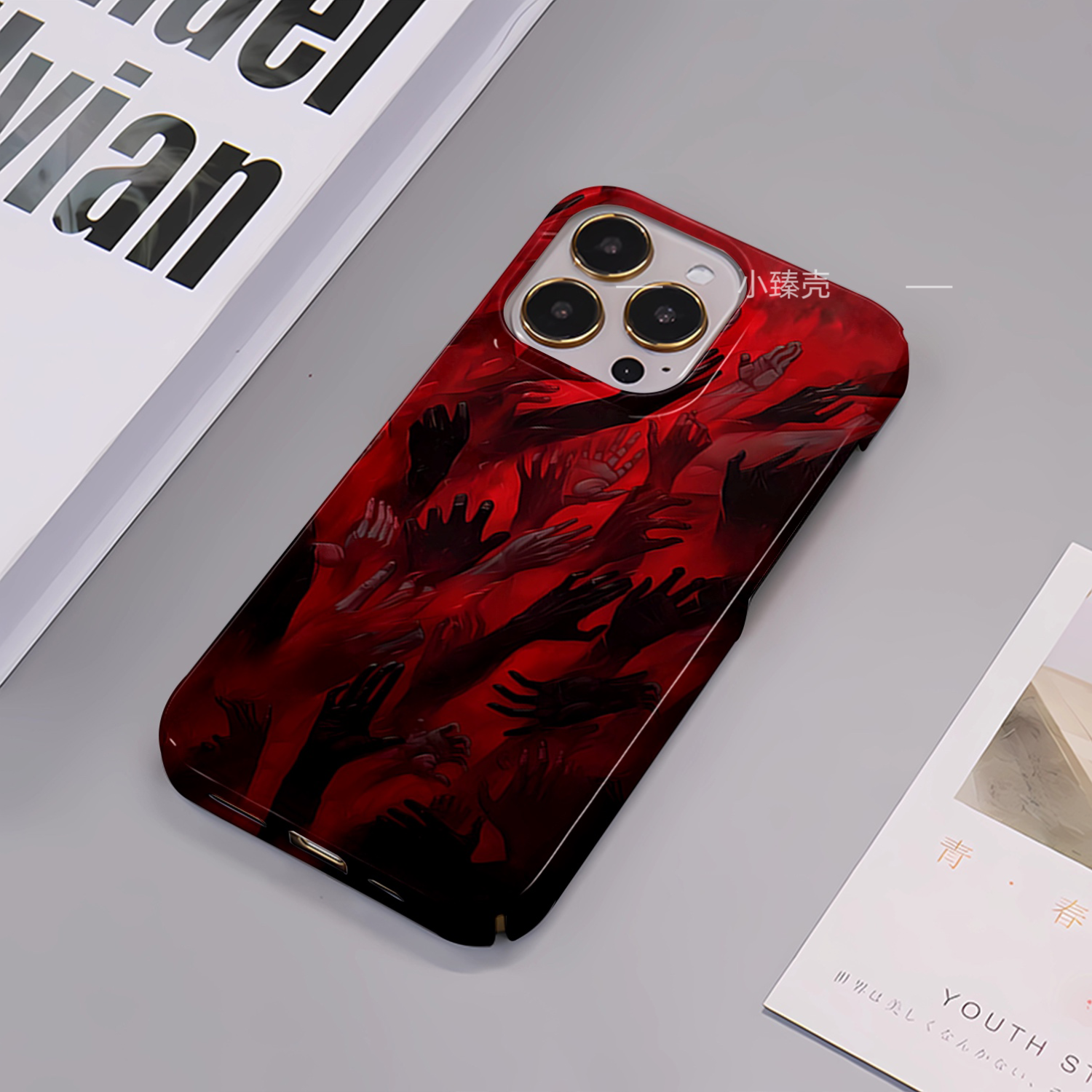 ins风摇滚适用于苹果16手机壳iPhone15菲林14promax硬13磨砂11xr7