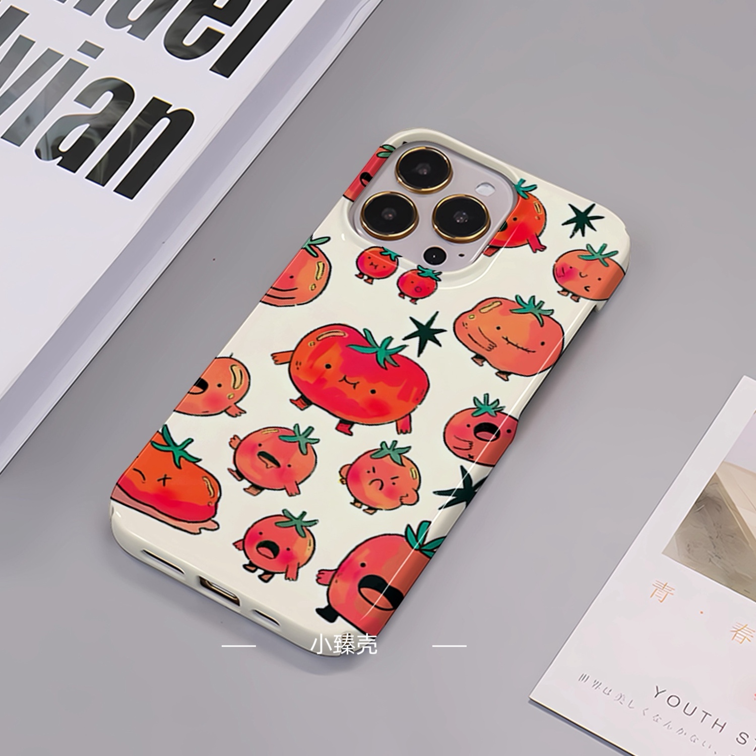 番茄表情适用于苹果16手机壳iPhone15菲林14promax硬壳13/12小众x