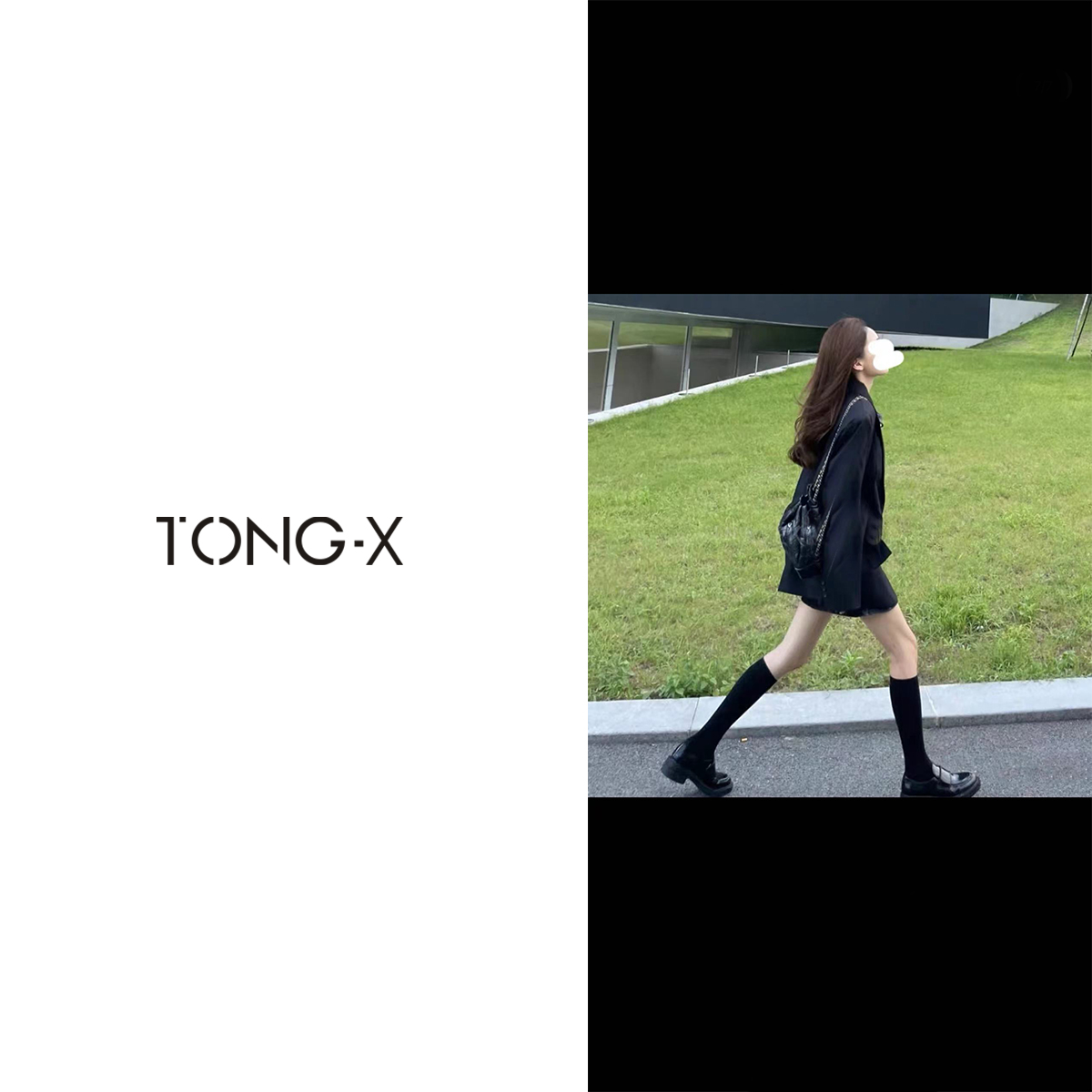 【同瑄品牌】初秋新款显瘦【漫画腿】中筒袜 G3015