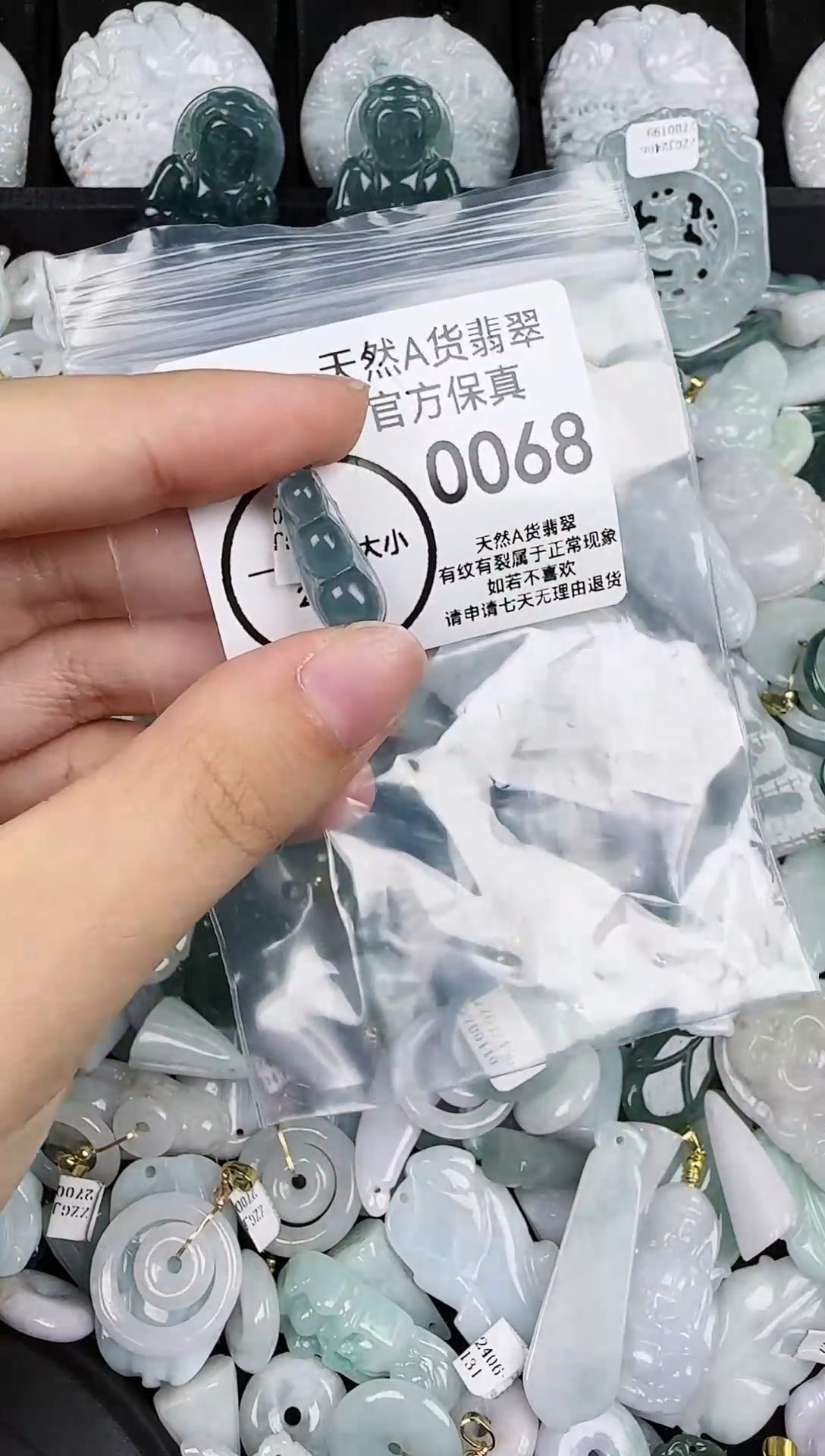 【闪购商品】翡翠颈饰未镶嵌默认配绳068