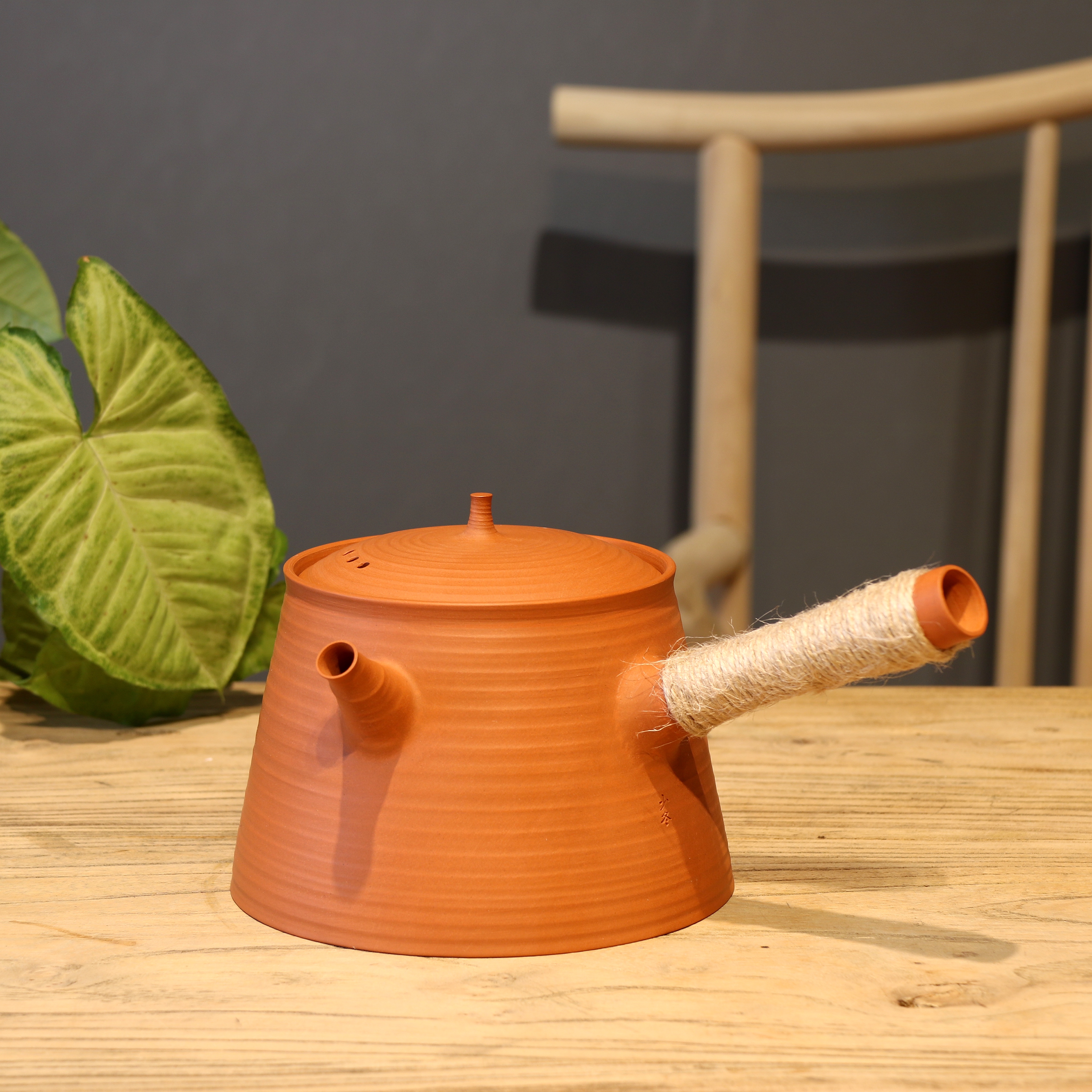 小蛮腰矿石料煮茶壶780毫升煮水壶电陶炉围炉煮茶壶工夫茶茶具