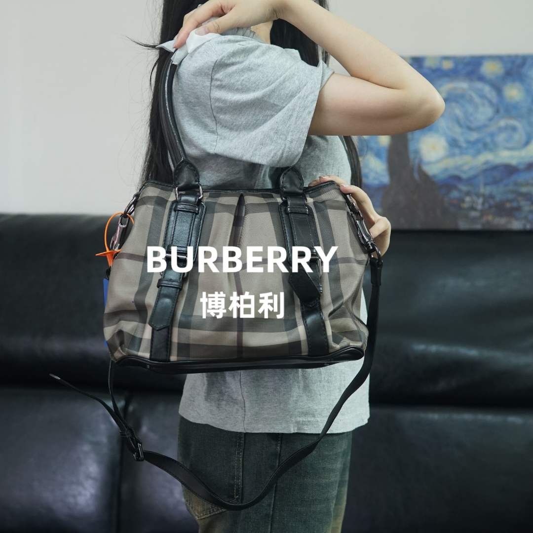 95新 BURBERRY/博柏利 格纹单肩包/ZZ09713014/3014