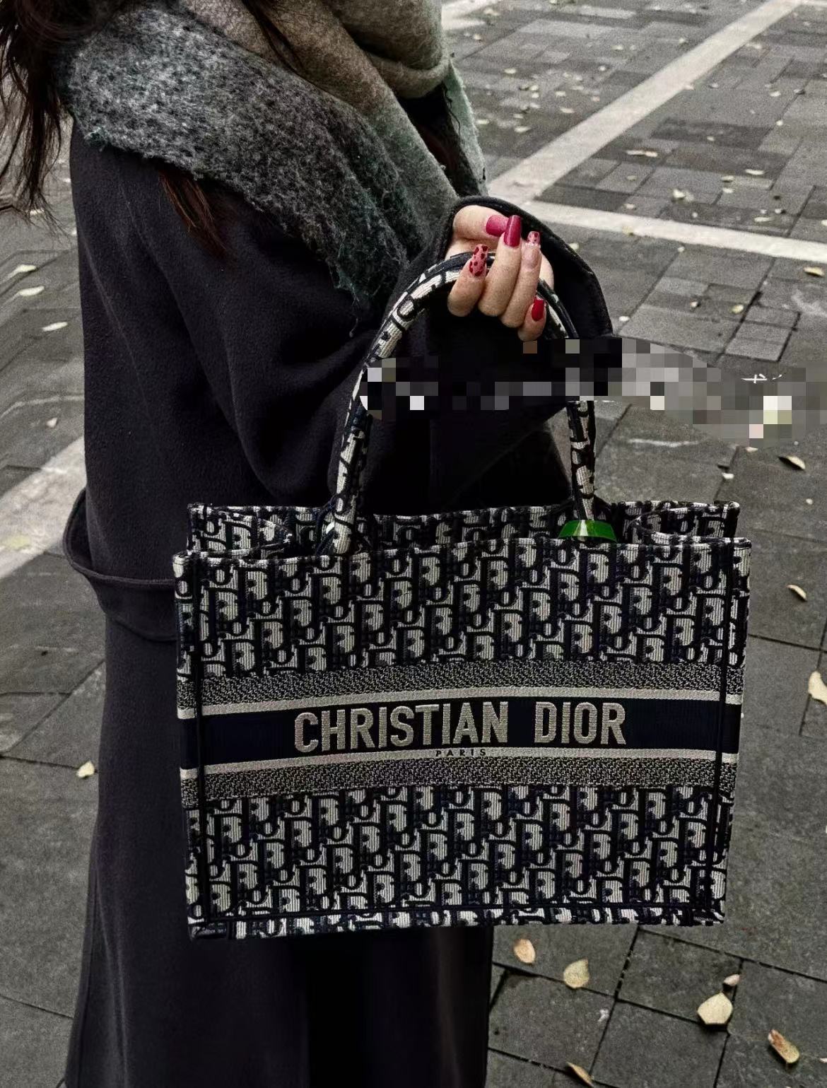 99新 DIOR/迪奥 dior tote中号老花 单肩包/公价无/甄选