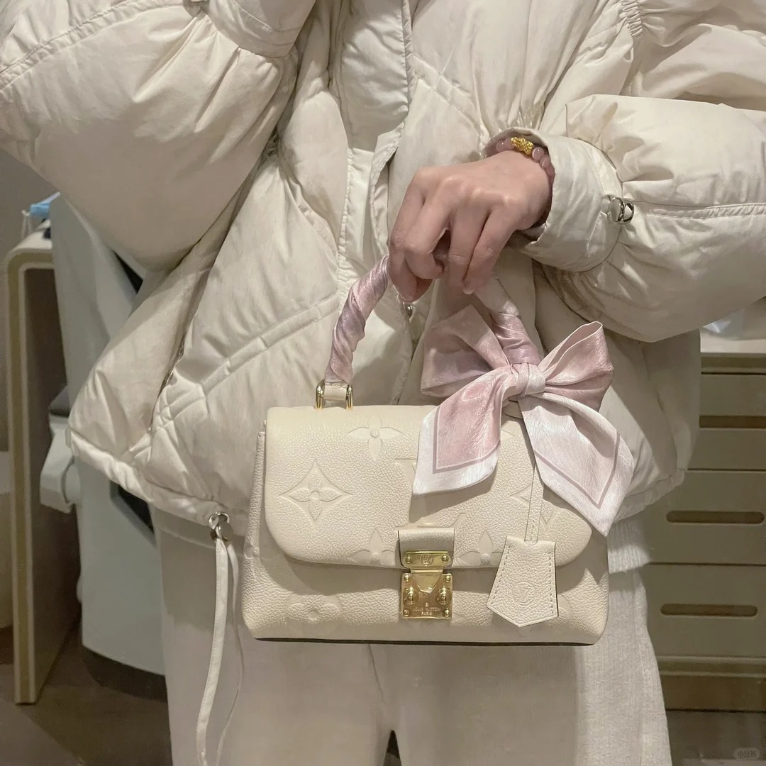 99新 LouisVuitton/路易威登 lv玛德琳bb白色/公价无/甄选