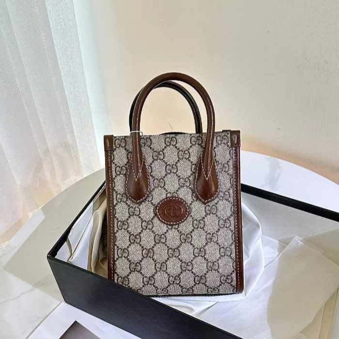 99新 GUCCI/古驰 gucci 1955琴谱tote单肩斜挎包/公价无/甄选