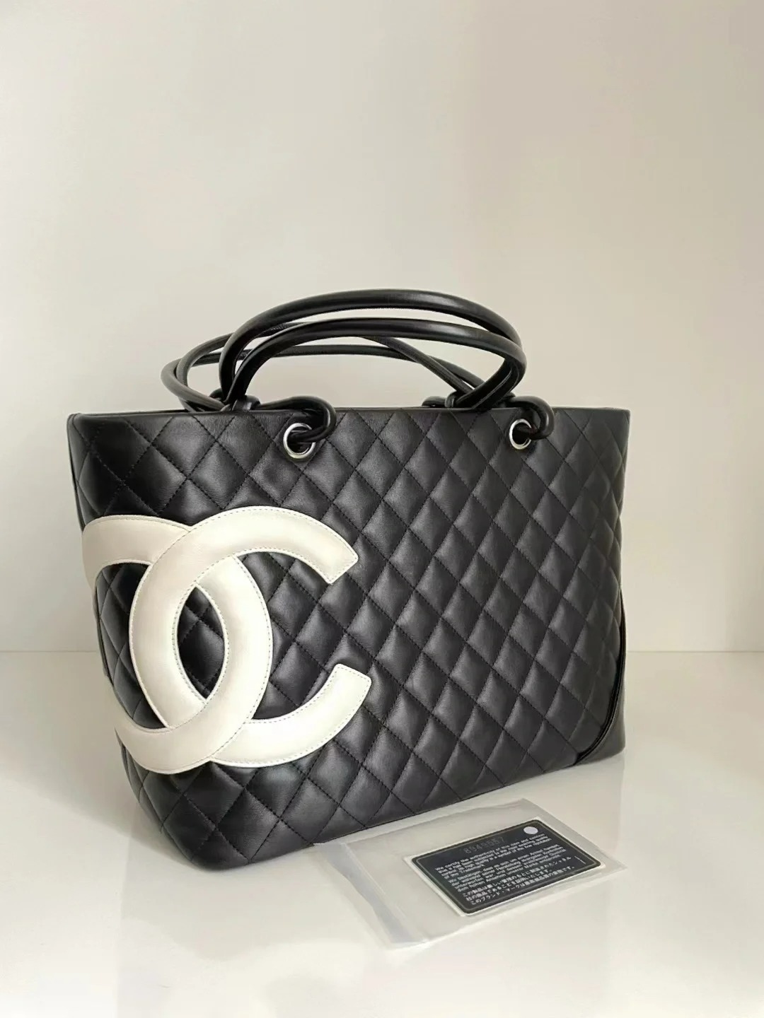 95新 Chanel/香奈儿 chanel 康鹏tote黑白拼色 /公价无/甄选