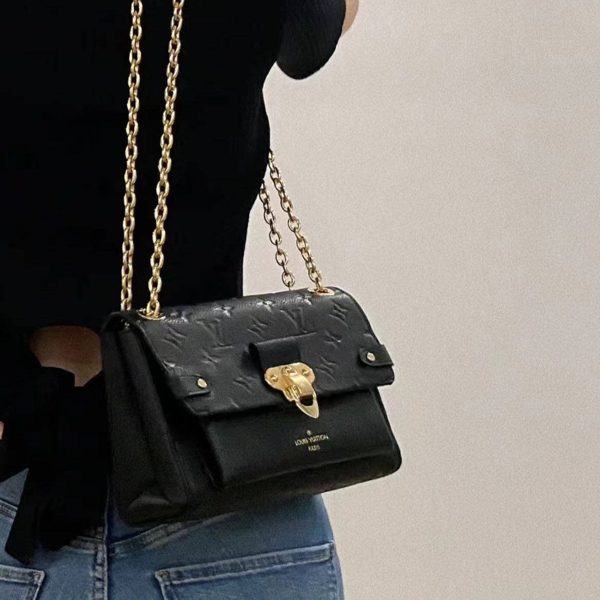 99新 LouisVuitton/路易威登 lv vavin 小号黑金/公价无/甄选